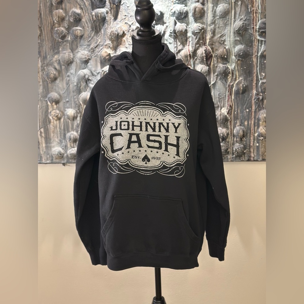 Johnny Cash Hoodie Ladies XL Good Condition - Picture 1 of 6